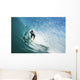 California, Redondo, Surfer On Large Wave, View From Inside Wall Mural