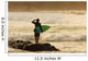 Local Surfer Standing On A Rock Checking The Waves Wall Mural
