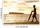 Hawaii, Maui, Makena, Skimboarder Silhouette At Sunset Wall Mural