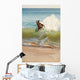 Hawaii, Maui, Makena, Skimboarder Carves Big Turn On Wave Wall Mural