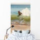 Hawaii, Maui, Makena, Skimboarder Carves Big Turn On Wave Wall Mural