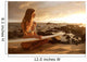 Hawaii, Maui, Makena, Surfer Girl Sitting On Sand At Sunset Wall Mural
