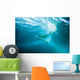 Indonesia, Bali, Surfer Duck Dives Under Wave, View From Underwater Wall Mural