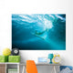 Indonesia, Bali, Surfer Duck Dives Under Wave, View From Underwater Wall Mural
