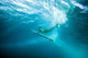 Indonesia, Bali, Surfer Duck Dives Under Wave, View From Underwater Wall Mural