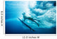 Indonesia, Bali, Surfer Duck Dives Under Wave, View From Underwater Wall Mural