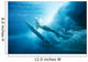 Indonesia, Bali, Surfer Duck Dives Under Wave, View From Underwater Wall Mural