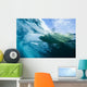 Indonesia, Bali, View From Underwater Of A Surfer Riding A Wave Wall Mural