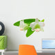 White and Pink Malaysian Orchid Wall Decal