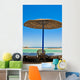 Straw umbrellas on the beach of Egypt Wall Mural