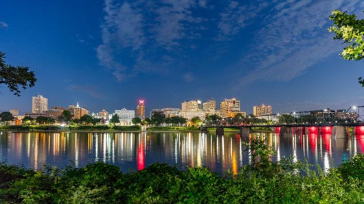 Harrisburg Dusk Wall Decal