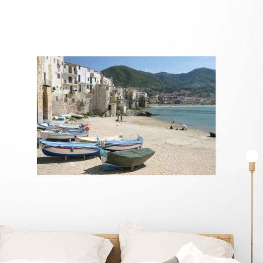 Old Town and Beach Wall Decal