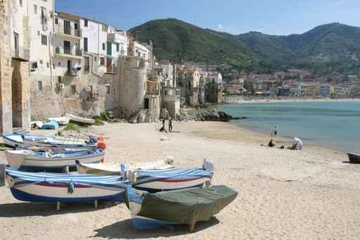 Old Town and Beach Wall Decal