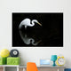 Florida, Everglades, Great Egret Hunting In Shallow Water Wall Mural