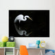 Florida, Everglades, Great Egret Hunting In Shallow Water Wall Mural