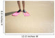 Hawaii, Woman Wearing Pink Snorkel Flippers On Sandy Beach Wall Mural