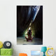 Woman Doing Yoga In Sea Cave Wall Mural