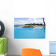Luxury Resort Bungalows In Background Wall Mural