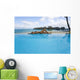 Luxury Resort Bungalows In Background Wall Mural