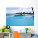 Luxury Resort Bungalows In Background Wall Mural