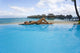 Luxury Resort Bungalows In Background Wall Mural