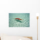 Woman Floating In Tropical Ocean Water Wall Mural