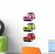 Old Little Car Set Wall Decal