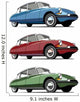 Old-fashioned French Car Wall Decal