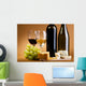Wine and cheese still-life Wall Mural