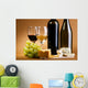 Wine and cheese still-life Wall Mural