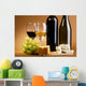 Wine and cheese still-life Wall Mural