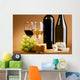 Wine and cheese still-life Wall Mural