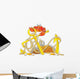 red crab on marine anchor Wall Decal