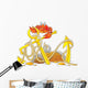 red crab on marine anchor Wall Decal