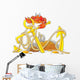 red crab on marine anchor Wall Decal