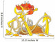 red crab on marine anchor Wall Decal