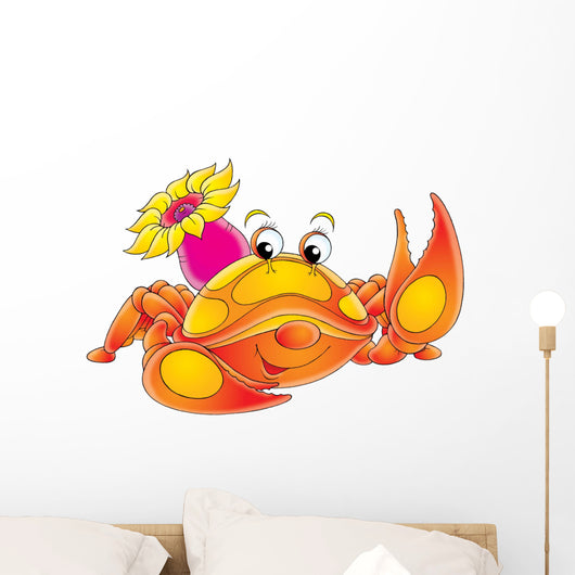 red crab Wall Decal
