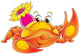 red crab Wall Decal