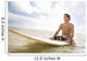 Hawaii, Oahu, Young Man Sitting On His Surfboard At The Shoreline Wall Mural