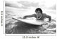 Hawaii, Oahu, Young Man Paddling On His Surfboard In The Water Wall Mural