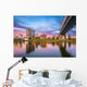 Charleston West Virginia USA River Twilight Wall Decal