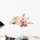 Amusing Chihuahua Puppy With Roses Wall Decal