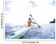 Hawaii, Kauai, Anini Beach, Active Male Paddling In A One Man Canoe Wall Mural