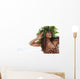Polynesian Female Posing Wearing Wild Fern Haku And Tapa Cloth Wall Mural