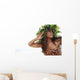 Polynesian Female Posing Wearing Wild Fern Haku And Tapa Cloth Wall Mural