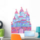 Beautiful Blue Cartoon Castle Wall Decal