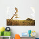 Hawaii, Oahu, Atheltic Male Jogging On An Outdoor Field Walkway Path Wall Mural