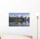 Favorite Passage Kayaking Through Beautiful Mountain Ranges Wall Mural