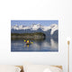 Favorite Passage Kayaking Through Beautiful Mountain Ranges Wall Mural