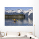 Favorite Passage Kayaking Through Beautiful Mountain Ranges Wall Mural